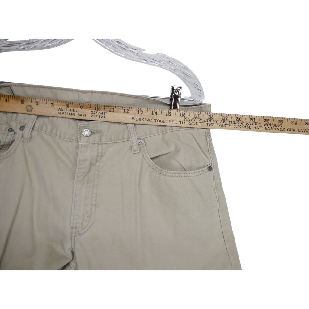 Levis 514 Beige Khaki Straight Leg Pants Jeans Mens Size 36x34 White Tag - Picture 9 of 12